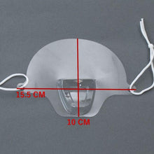 Load image into Gallery viewer, Transparent PET Chef Mouth Mask for Restaurant Anti-Fog Sanitary Open Face Guard CSFS002