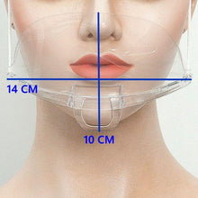 将图片加载到图库查看器，Transparent Plastic Chef Mouth Mask for Restaurant Anti-Fog Sanitary Open Face Guard CSFS001
