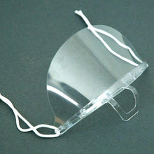 将图片加载到图库查看器，Transparent Plastic Chef Mouth Mask for Restaurant Anti-Fog Sanitary Open Face Guard CSFS001
