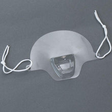 将图片加载到图库查看器，Transparent PET Chef Mouth Mask for Restaurant Anti-Fog Sanitary Open Face Guard CSFS002
